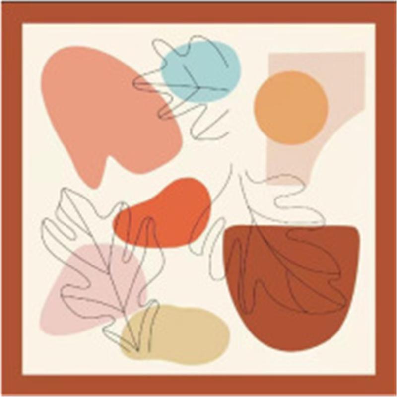 53x53cm 100% Maulbeerseide Schal Luxus Quadratisches Haarband Elegantes Kopftuch Halstuch Sonnenschutz Schal für Damen