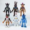 2026NEU 1-6 Stück/Set FNAF Spielzeugbär Figurines Schwestern Edition, 5 Modelle, 5 Generationen, Zusammenbaubare Spielzeugbär Figurinen Puppen Ornamente