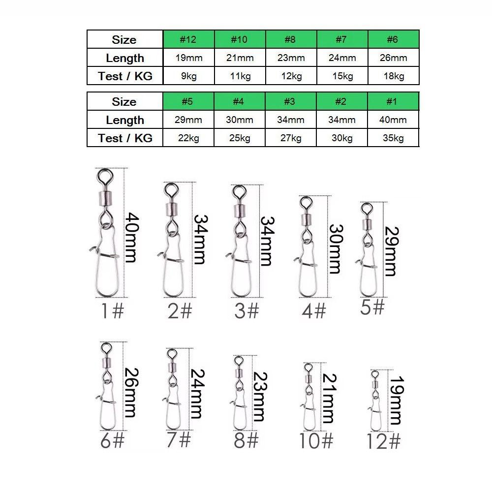Edelstahl Angelhaken Köder Wirbel 8 Wort Schleife Wirbel Tackle Neue Tackle-Tool