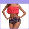 Premium Qualität Bademode Mode Falbala Damen High-Waist Bikini Set Für Stilvollen Komfort
