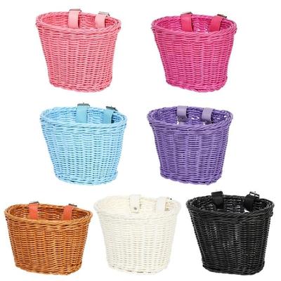 Childrens Bicycles Front Basket Wovens Bikes Baskets Handlebars Storage Container