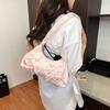Niche pleated bow dumpling bag women's 2026 spring new Korean light luxury texture shoulder armpit bag