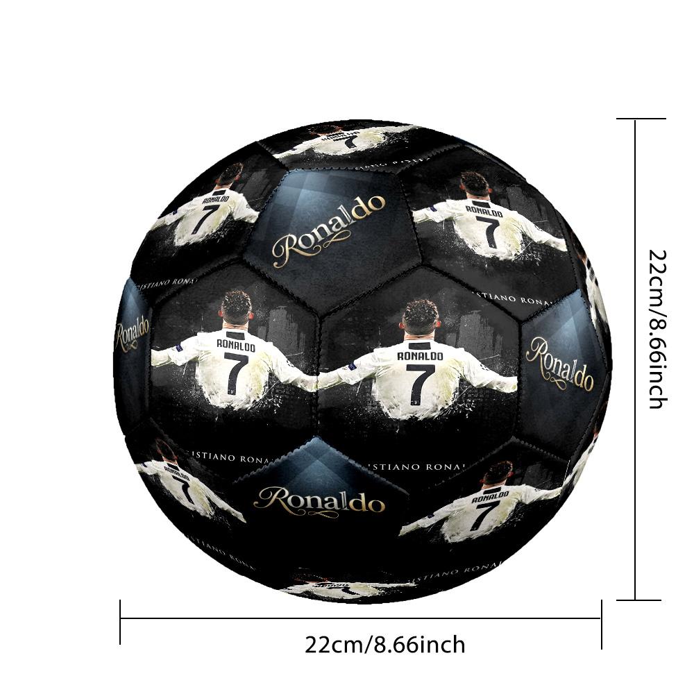 Ronaldo's Golden Legend: Ronaldo's Legacy Size 5 Football Machine Sewn Indoor/Outdoor Training and Matches Surprise Collection Gift