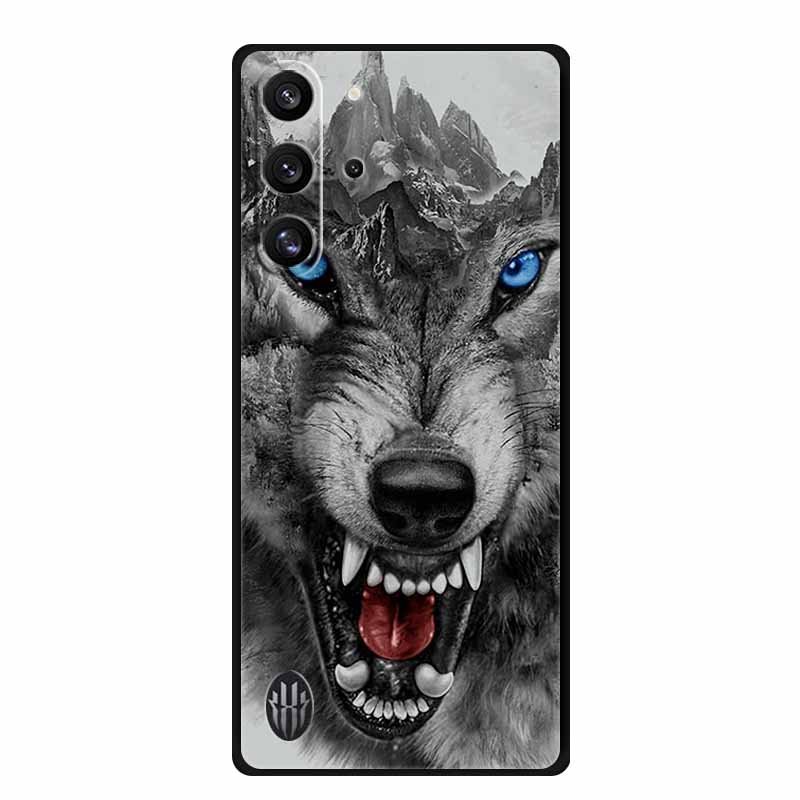Für ZTE nubia Red Magic 10 Pro 5G Hülle Tiere Weiches Silikon TPU Handyhüllen Rückseite für REDMAGIC 10 Pro+ Mode Wolf Fundas
