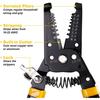 7-Inch Wire Stripper, 10-22AWG Cutting and Crimping Device, Multi-Functional manual Tool for Copper Wire Stripper, professional