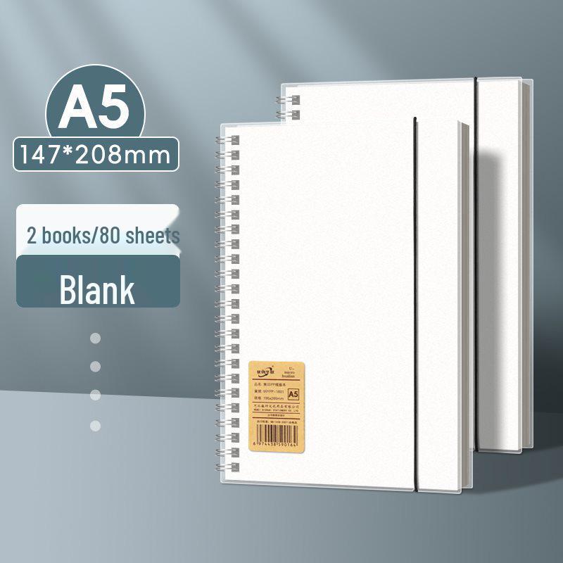Minimalist Flip Coil Notebook B5/A5 - Thick College/Postgraduate English Record Book