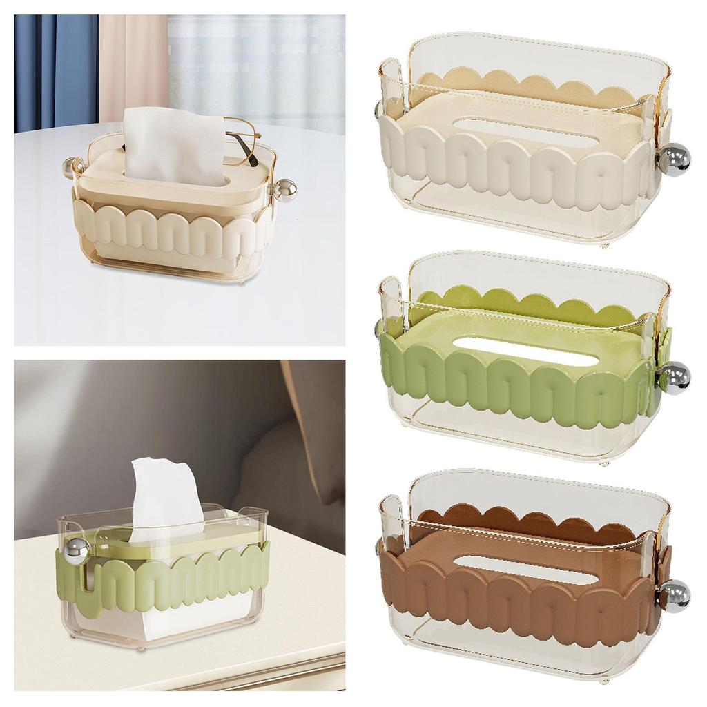 Tissue Box Cover Stylish Tabletop Dryer Sheet Holder for Kitchen Vanity