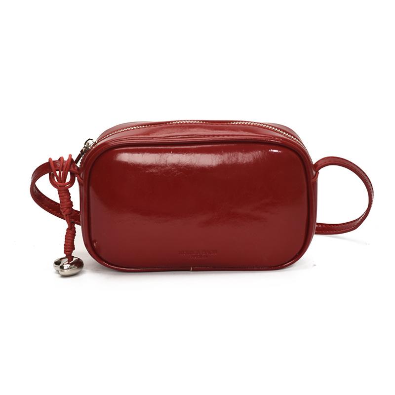 

Маленькая квадратная сумка женская новая модная на плечо, сумка-мессенджер красный