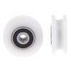 1Pcs 5*26.5*10Mm U-Shaped Bearing Roller Mute Elasticity Roller Pulley Double Bearing Plastic Sheave