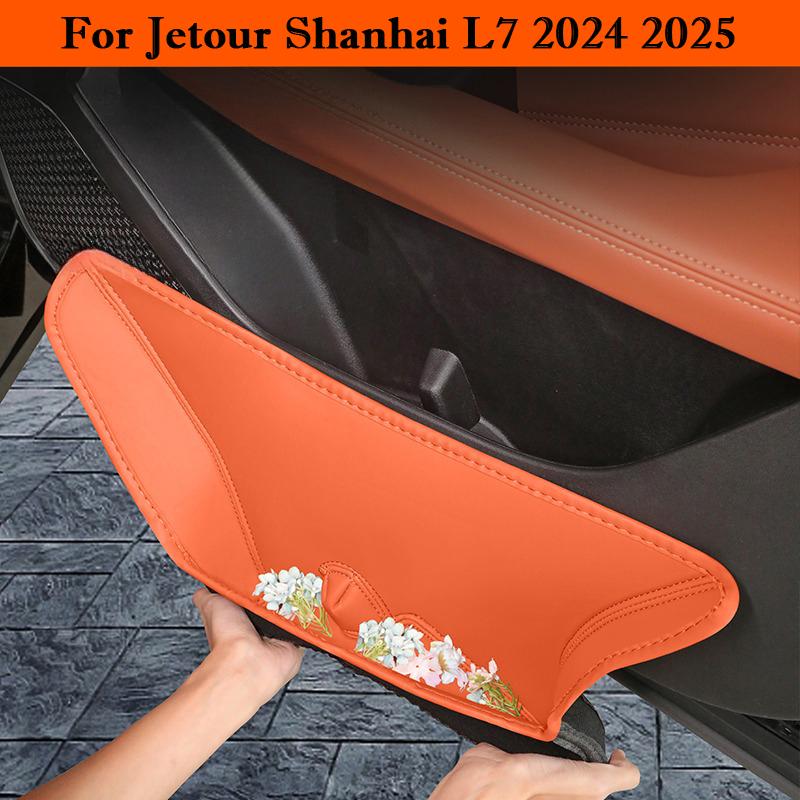Für Jetour Shanhai L7 2026 2026 Auto Türschlitz Aufbewahrungsbox Leder Schutzpolster Abdeckung Türrille Wasserdicht Behälter Zubehör