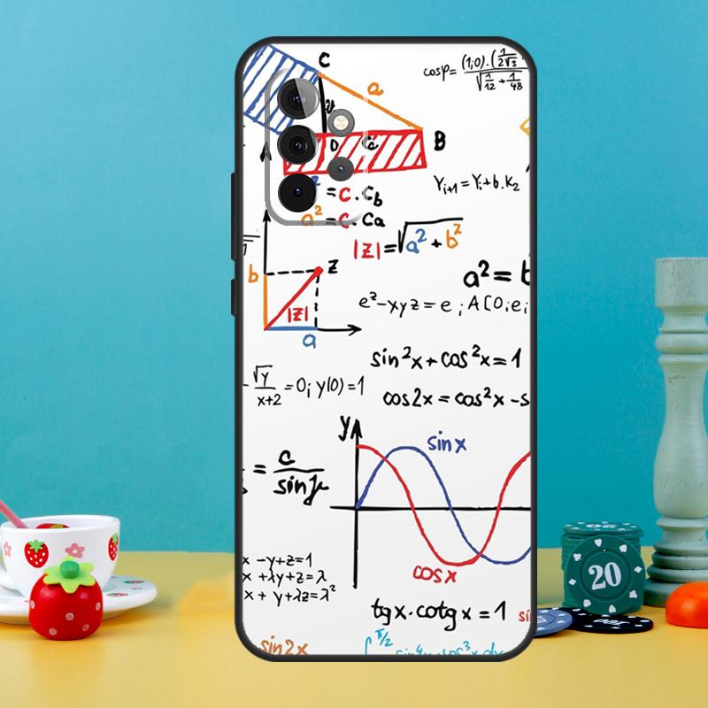 Physics Science Maths Formula Case For Samsung Galaxy A35 A26 A16 A05 A55 A15 A32 A12 A22 A52 A54 A34 A14 A56 A36 A13 A53