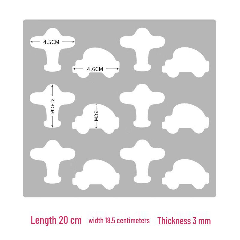 Ru Han Acrylic Airplane & Car Baking Molds