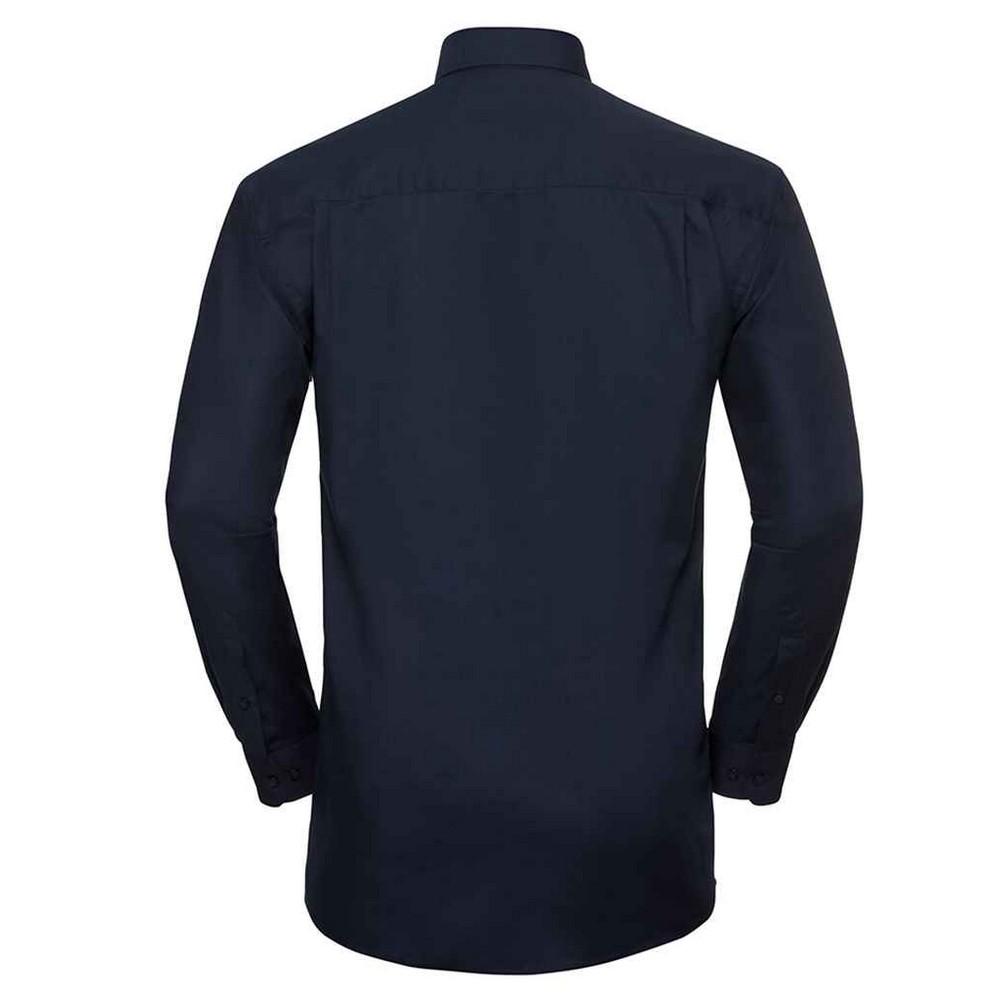 Russell Collection Oxford langermet formell skjorte for menn