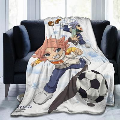 Inazuma Eleven Anime Blanket Flannel All Season  Multi-function Lightweight Thin Throw Blankets for Home Bedroom Bedspreads