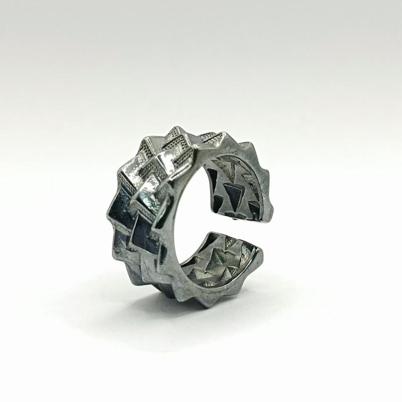 Anillo Abierto Ajustable Hombres Mujeres Vintage Armadura Arma Inspirado Geométrico Chapado Dedo