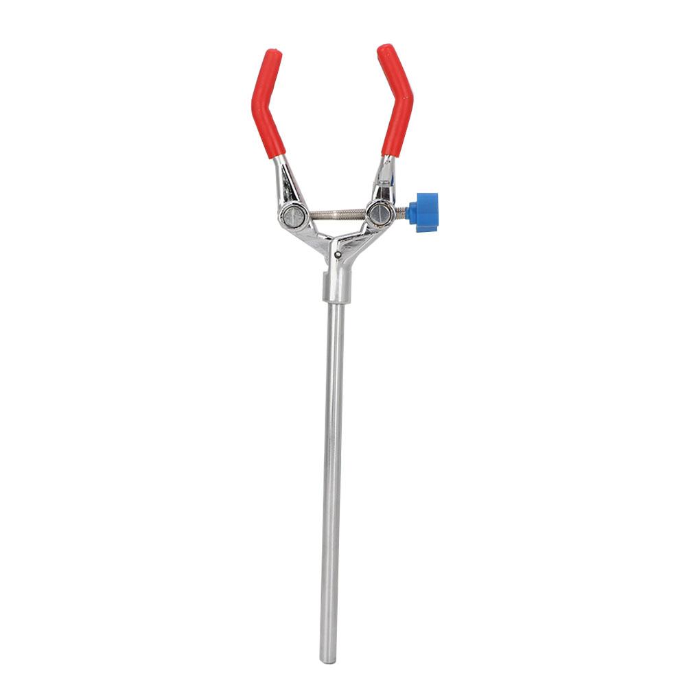 Lab Three jaw Rotating Clamp Zinc Alloy Lab Retort Stand Condenser Flask Clamp Adjustable