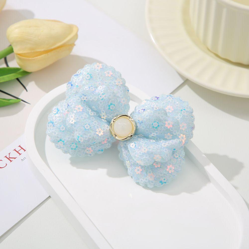 Cartoon Summer Kids Hairpin Fresh Sweet Bow sequin hairpin Small Spice bangs clip accessory