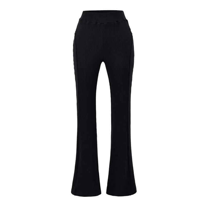 Za Export New Arrival Women's Clothing ZR Fashion Style Sexy Sexy Silm Knitting Hooded Small Top Flanging Bell-Bottom Pants