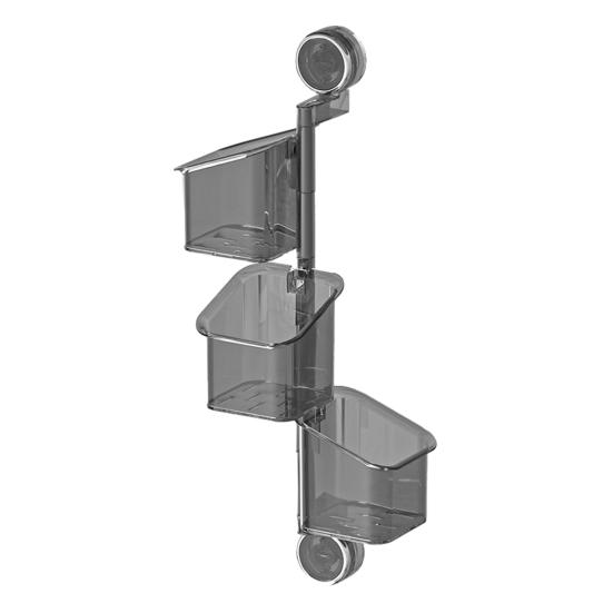 Wall Mounted Kitchen Organizer Suction Cup Produce Holder Removable Rotating Storage Baskets for Kitchen Fruits Vegetables And