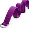 18mx38cm Yoga Strap Durable Cotton Exercise Straps Adjustable Size D-Ring Buckle Gives Flexibility for Yoga Stretching Pilates