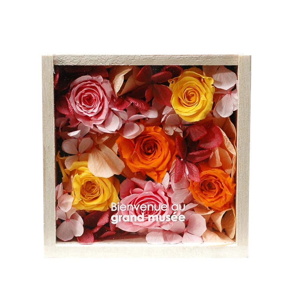 grand musee Preserved Flower Wood Box WOOD S Tropical Gift Present 0305-PFW-S-003