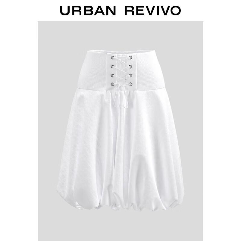 UR 2025 Autumn Women s Lace-Up A-Line Skirt XS