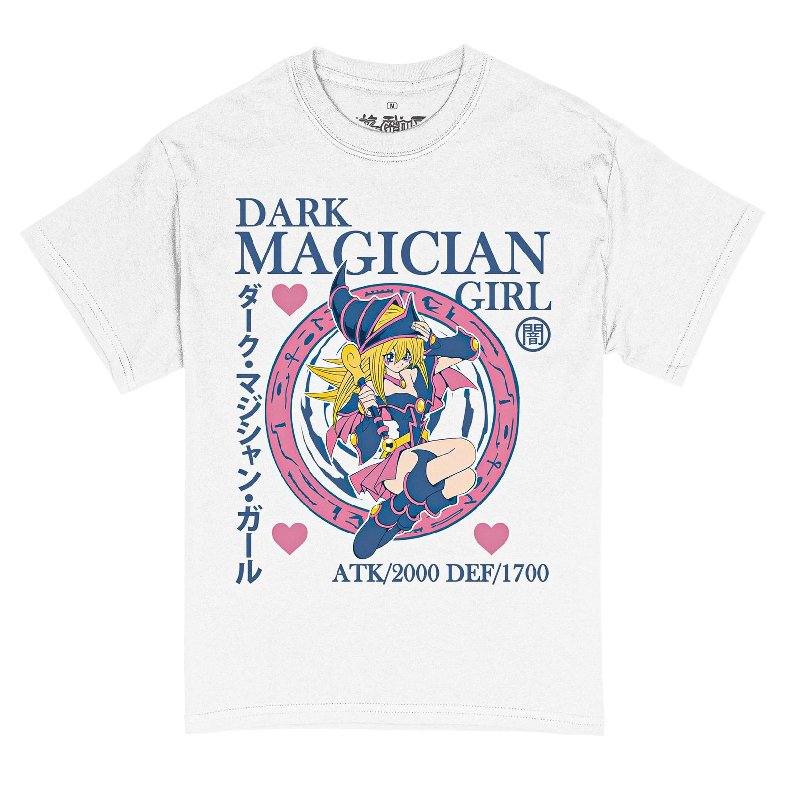 YuGiOh! Duel Dark Magician Girl Stats Adult T-shirt White Officially Licensed M