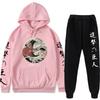 Attack On Titan Anime Hoodie Set Teen Casual Sweatshirt Top Pants