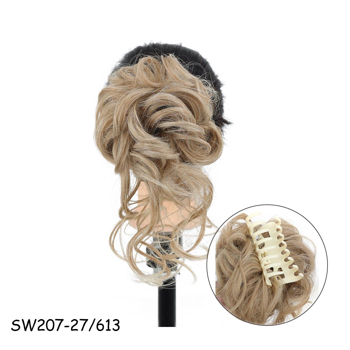 

Синтетические грязные вьющиеся волосы в виде когтей, булочка, шиньон, наращивание волос, резинки для волос, искусственные накладные волосы с хвостом для женщин, шиньоны