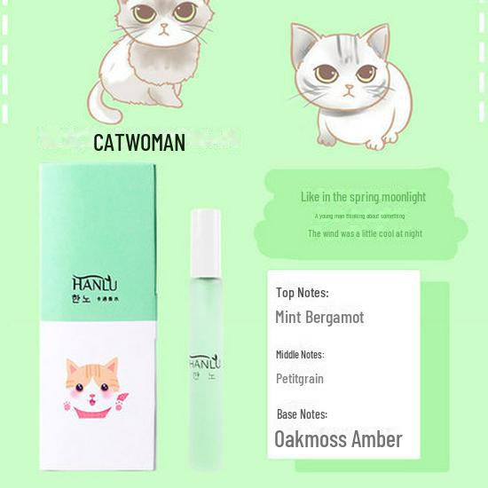 Hanlu Frosted Cartoon Pocket Perfume - Trendy Niche Fragrance Inspired by Internet Celebrities.