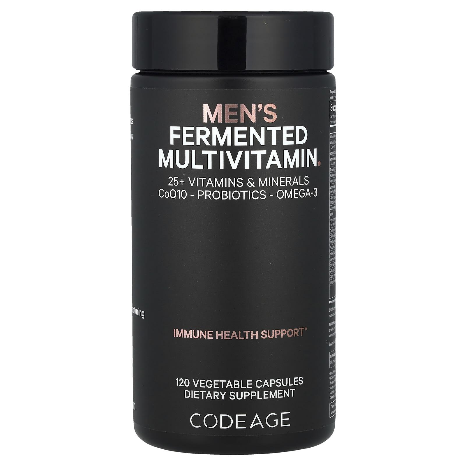 

Fermented Multivitamin for Men, Veggie Capsules 120