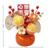 Gestrickte Blume Künstliche Topfpflanzen Chinesische Neujahrsdekoration Mondneujahrsgeschenk Feng Shui Bonsai Hochzeitsdekoration