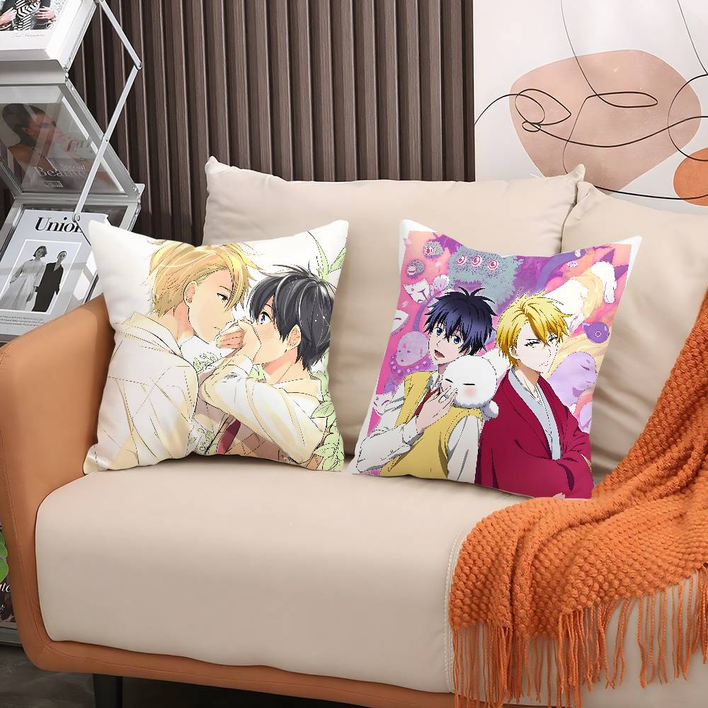 Anime F-Fukigen Na MononokeanS Pillow Case Soft Plush Fabric Double Sided Print Decorative Home Living Room Gift Cushion Cover