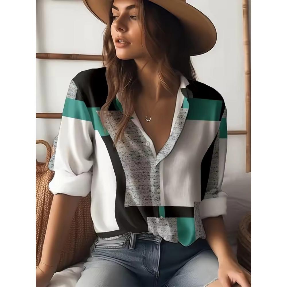 Spring Autumn Elegant Flower Printed Lantern Long Sleeve Shirts Women 2025 Turn Down Collar Single Breasted Chiffon Blouse