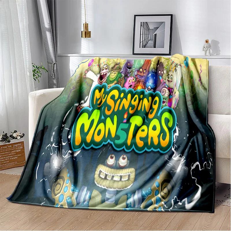 My Singing Monsters Video Game Cartoon Soft Plush Flannel Throw Blanket for Living Room Bedroom Bed Sofa Picnic