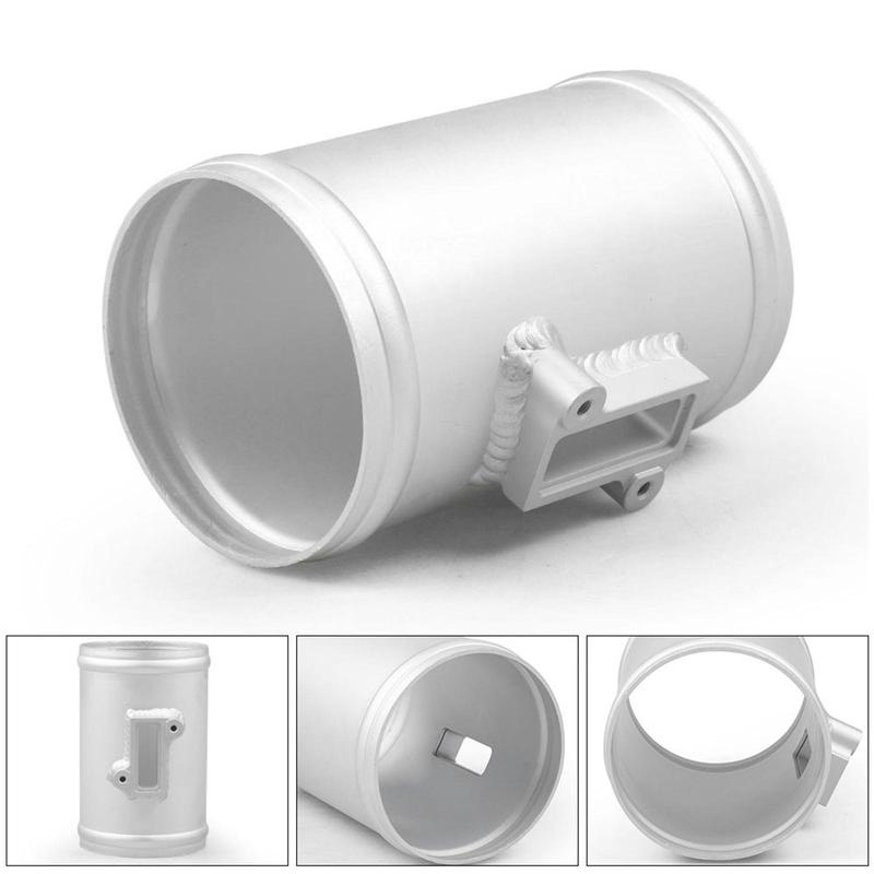 Maf Air Flow Sensor Adapter Tube Accessories Replacement Aluminum Alloy 76mm Air Flow Sensor Mount Adapter Universal
