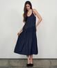 Laneonkyulleoseu Drape Shirring Slip Dress_Navy