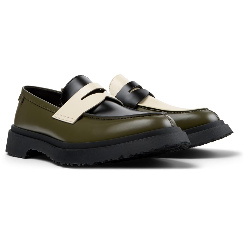 Camper TWINS K100633 Khaki Size Cm Men's Loafers, 27.0