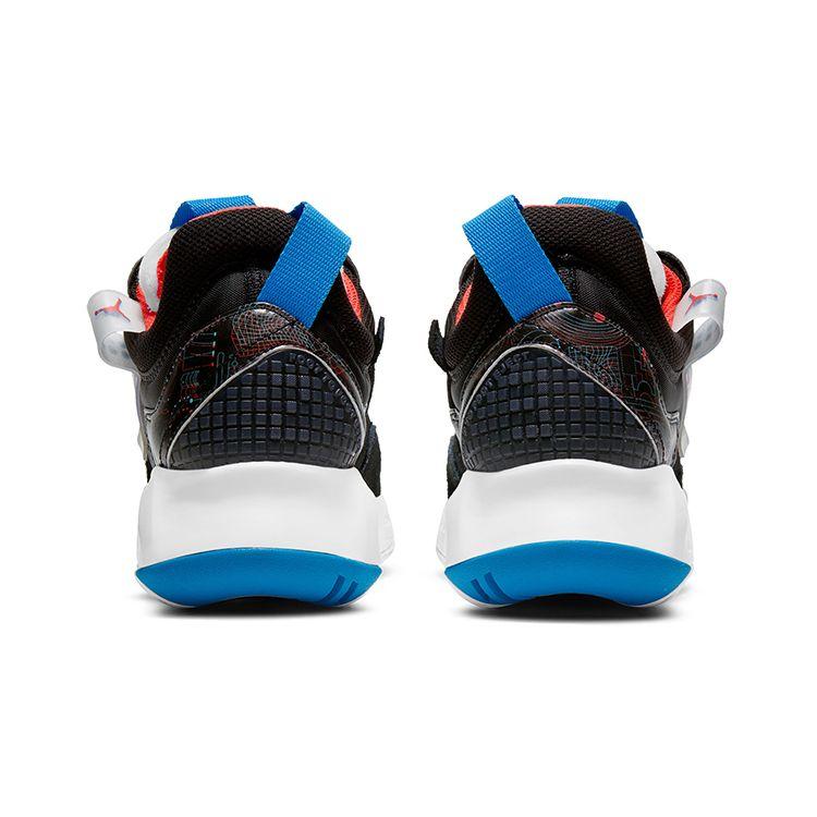 Jordan MA2 Syntetická kůže Barevný blok Látka Protiskluzové Tlumení nárazů Odolné proti opotřebení Nízké tenisky Dětské tenisky Černá Modrá Červená CZ9708-014