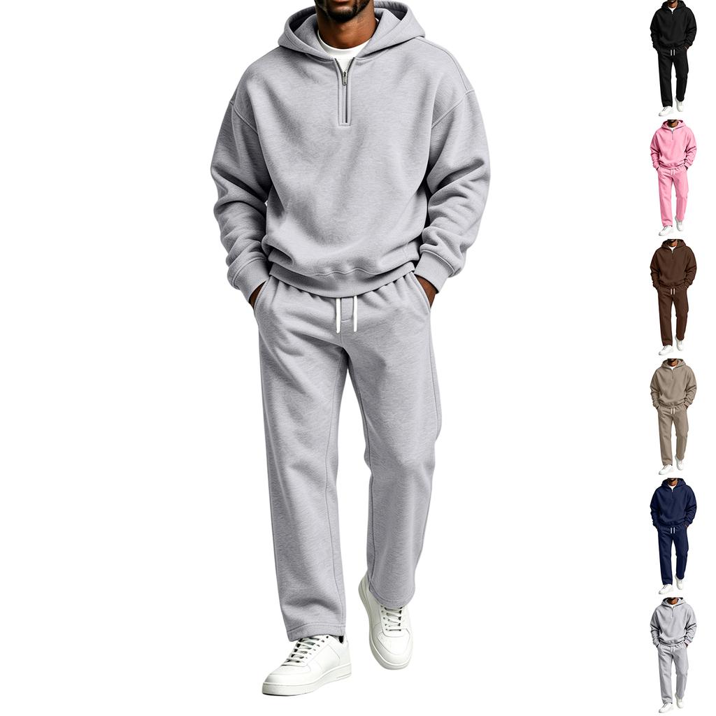 Felpa con cappuccio e pantaloni larghi Set da due pezzi per uomo e donna