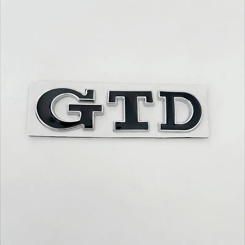 RUNTB1 3D Metal Front Grille GTD Logo Emblem Rear Trunk Badge Stickers For Volkswagen VW Golf 2 4 5 6 7 R MK2 MK3 MK4 Car Accessories