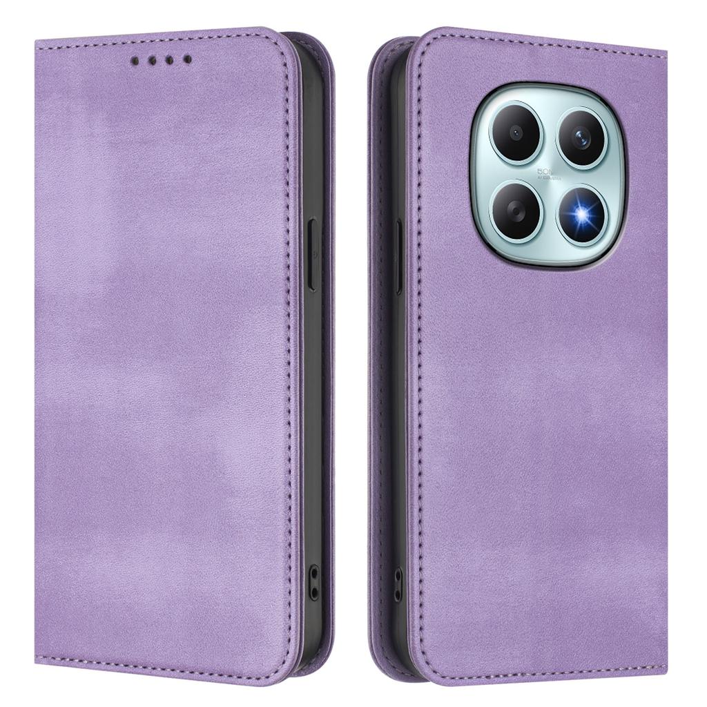 Für Xiaomi Poco M8 5G/Redmi Note 15 5G (Global)/15 4G (Global) Brieftaschenhüllen Retro Textur RFID-Blockierung Leder Handyhülle