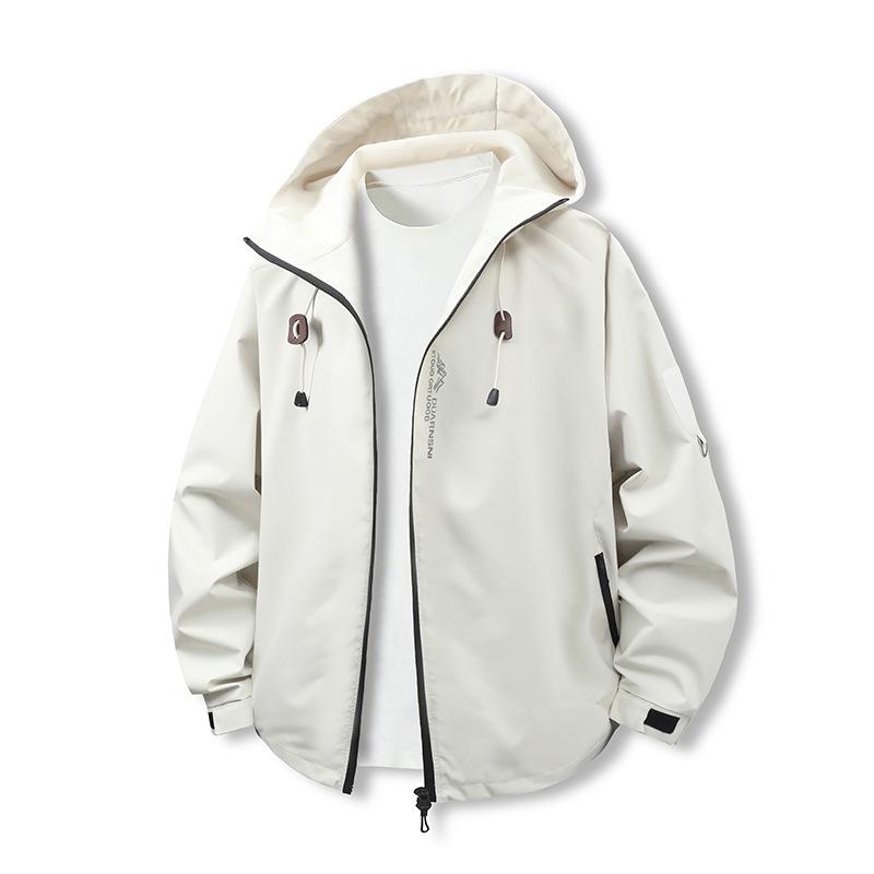 2026 Spring Men's Hooded Windproof Mountaineering Jacket - Trendy Outdoor Casual Workwear Outerwear.
