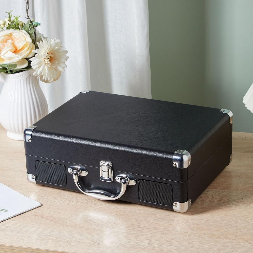 Otočný talíř Gramofon na vinylové desky Retro Ruční Fonograf Přenosný USB Bluetooth reproduktor Nový 350*255*120mm