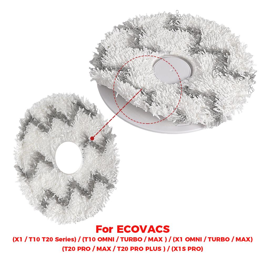 For Ecovacs Deebot X1 X2 X5 T10 T20 T30 T50 N30 N50 N9+ Accessories Robot Vacuum Cleaner Part Mop Cloth