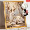 DIY Pearl Art Deer Painting Kit 5D Crystal Rhinestone Embroidery for Bedroom Living Room Wall Decoration Handmade Craft