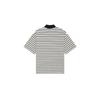 We11done FW26 Small Logo Striped Casual Short Sleeve Polo Shirt Unisex Polo Shirts WD-TT2-26-806-U-NV