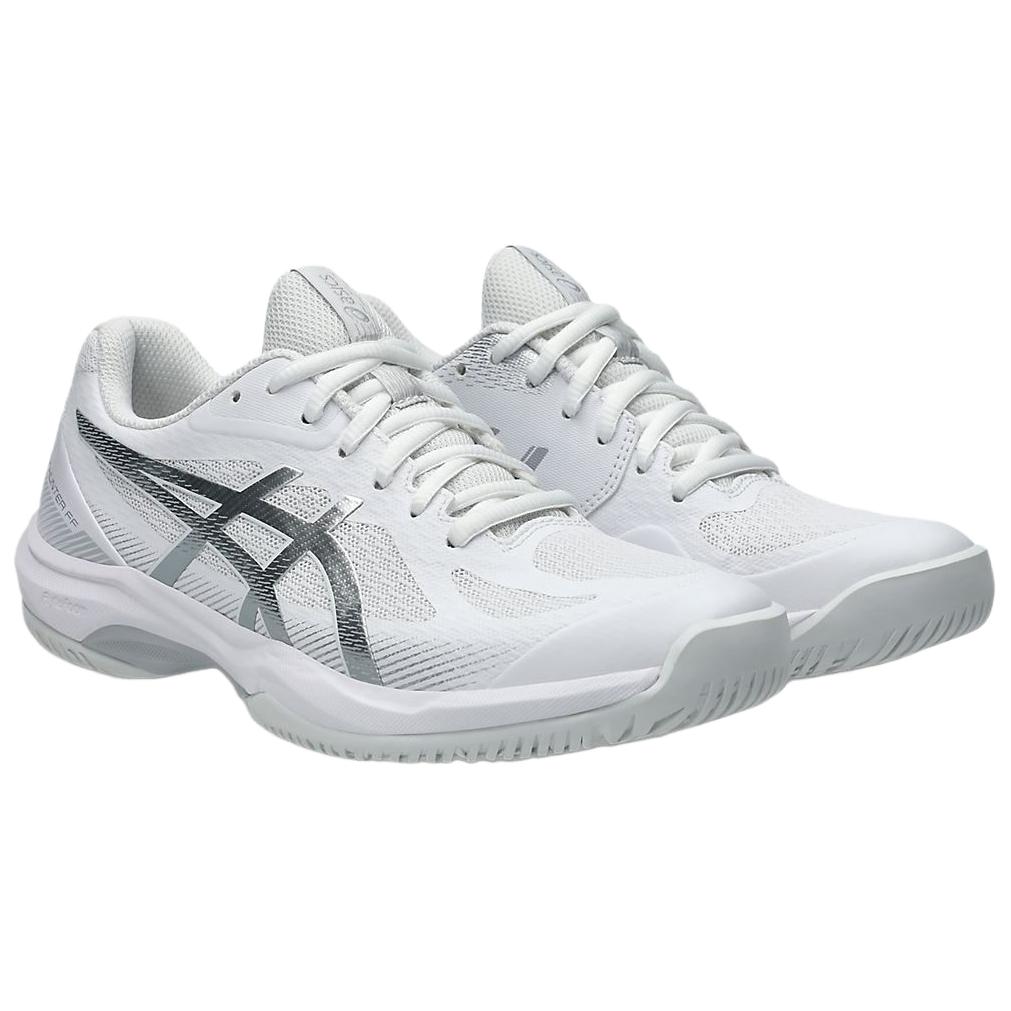 ASICS COURT HUNTER FF Lightweight Badminton Shoes Women's White Silver Sneakers 1072A112-102