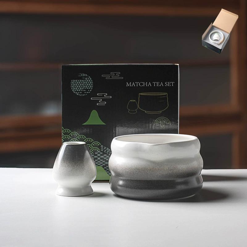 Set Matcha Japonez 1-7 BUC cu Bol Ceramic, Tel de Bambus pentru Matcha și Linguriță pentru Ceai pentru Unelte și Accesorii DIY pentru Prepararea Ceaiului