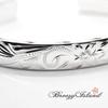 Hawaiian Jewelry Bangle Hawaiian Scroll Pattern Heavy Weight One Size Fits Most Width 10mm [BreezyIsland]